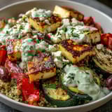 Healthy Grilled Mediterranean Bowl
