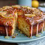 Moist Limoncello Pound Cake with Lemon Glaze, golden and glossy, perfect for dessert or tea time.