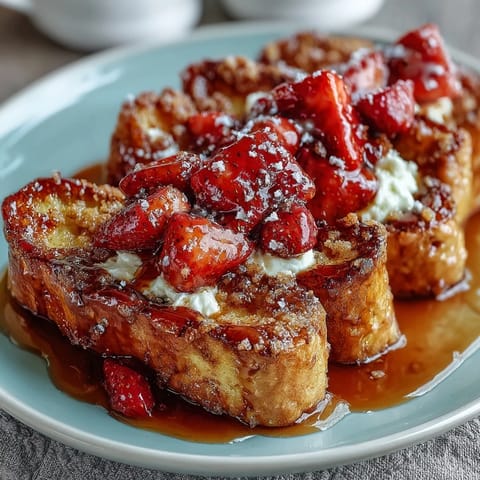 Spring Brunch Strawberry French Toast