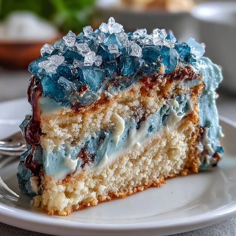 Teal and Gold Geode Graduation Cake